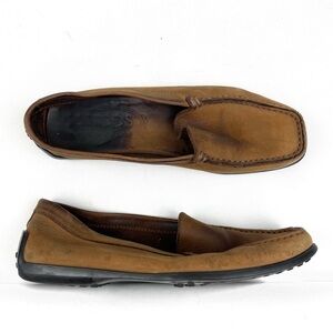TOD’S Women’s Suede Brown Driving Loafers 37.5 US 7.5